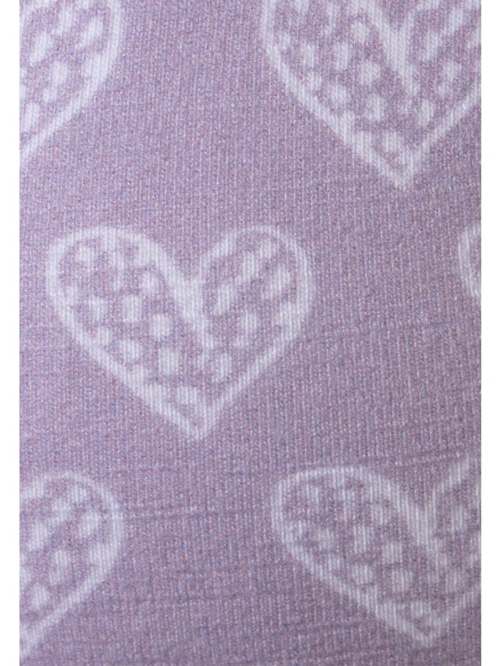 Sterntaler Slouch-Beanie Herzen in flieder günstig kaufen