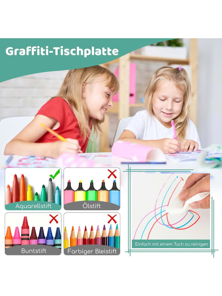 COSTWAY Kindersitzgruppe 5 tlg. ab 18 Monaten in Grün günstig kaufen onesize