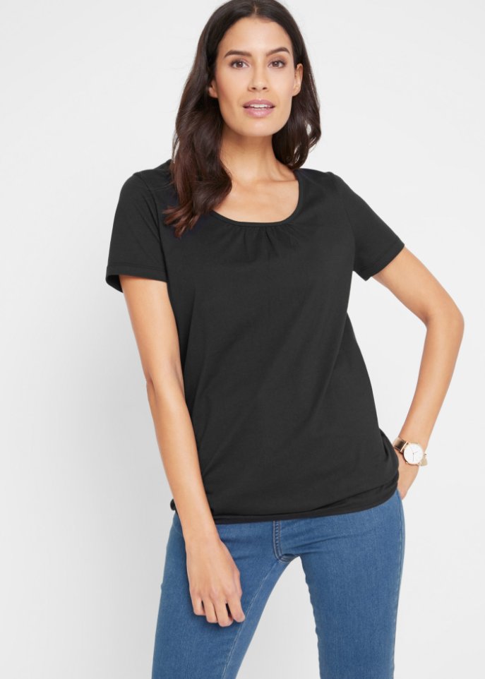 Baumwoll - Shirt, Kurzarm