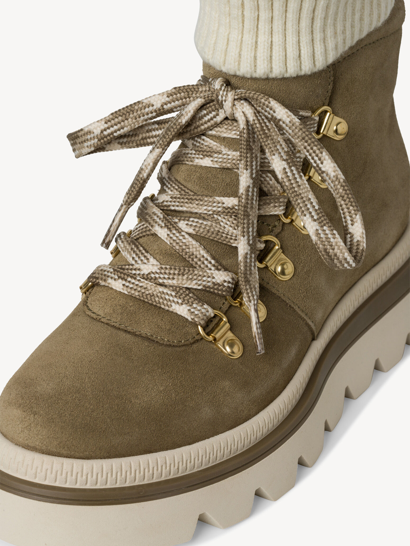 Bottine en cuir - vert doublure chaude