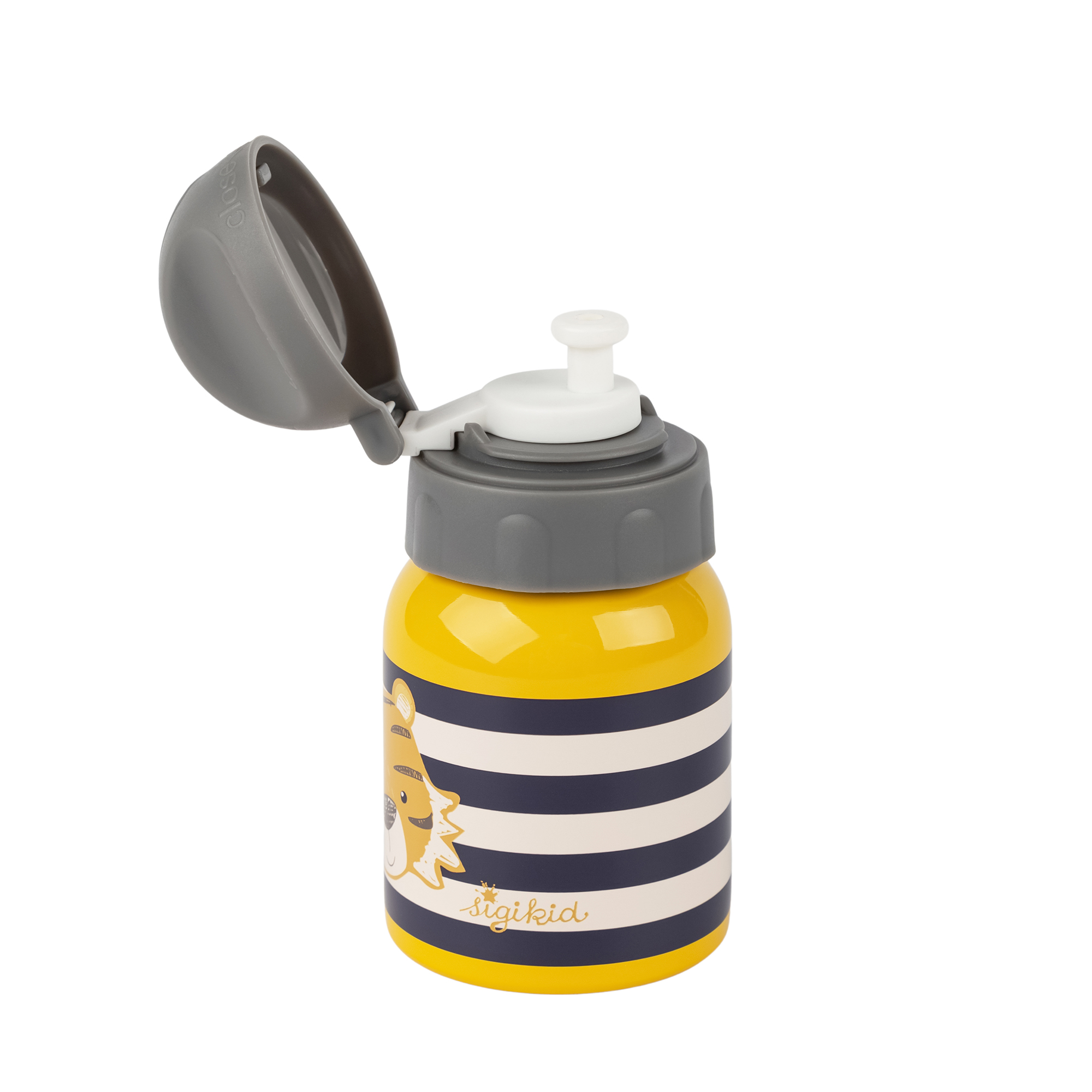 Kinder Set Edelstahl-Trinkflasche und Brotbox Tiger