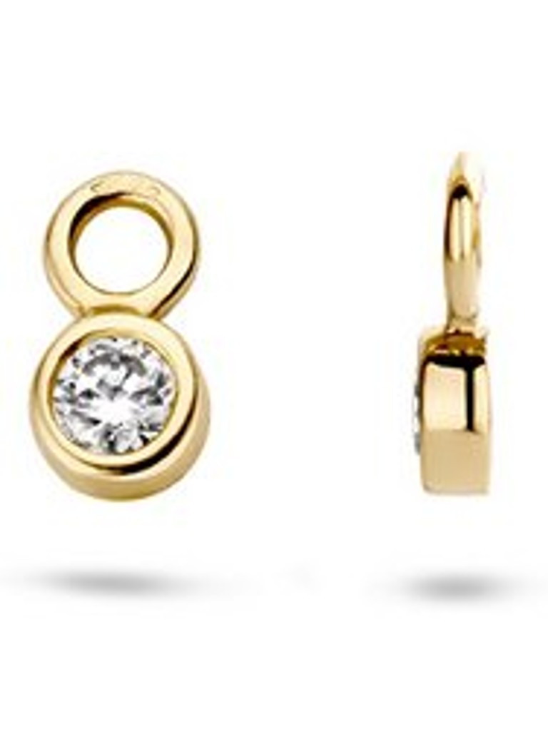 Orecchini Blush in oro giallo 14 carati con zirconi cubici 9058YZI