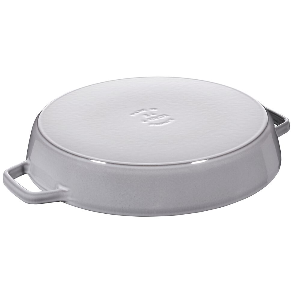 Paella Pfanne 34 cm, Gusseisen, Graphit-Grau