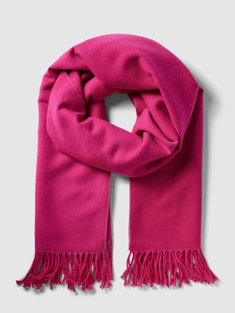 Schal mit Ausfransungen in pink