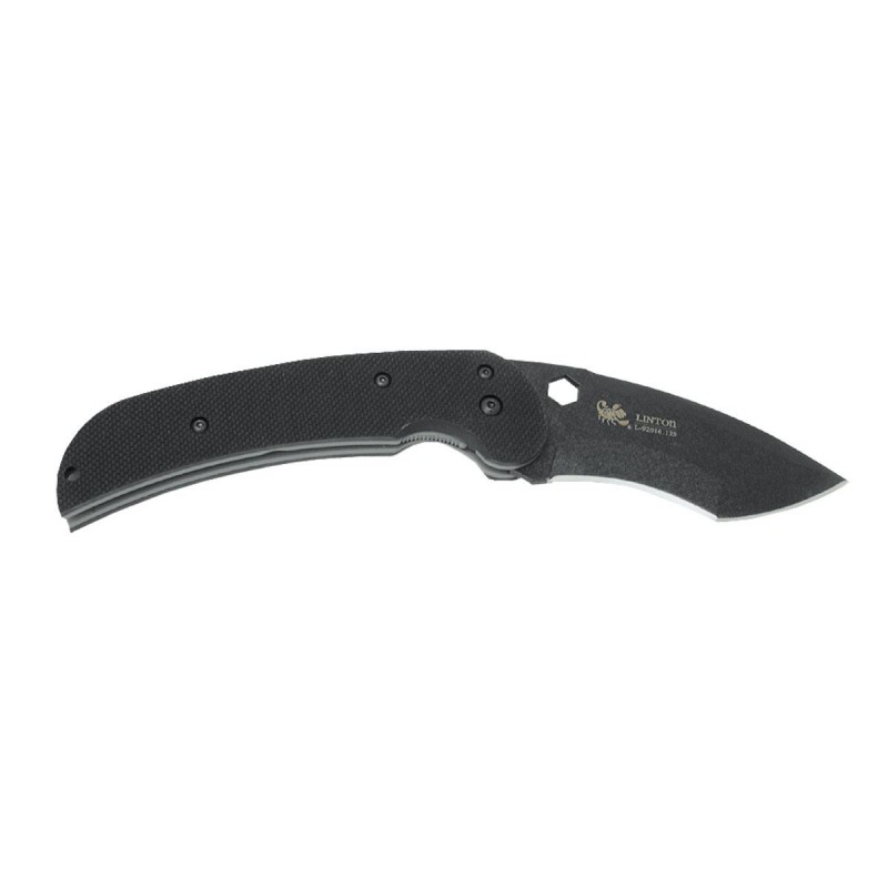 Taktisches Messer Linton Crescent Moon III Schwarz (Mod. G10), Linton Messer.