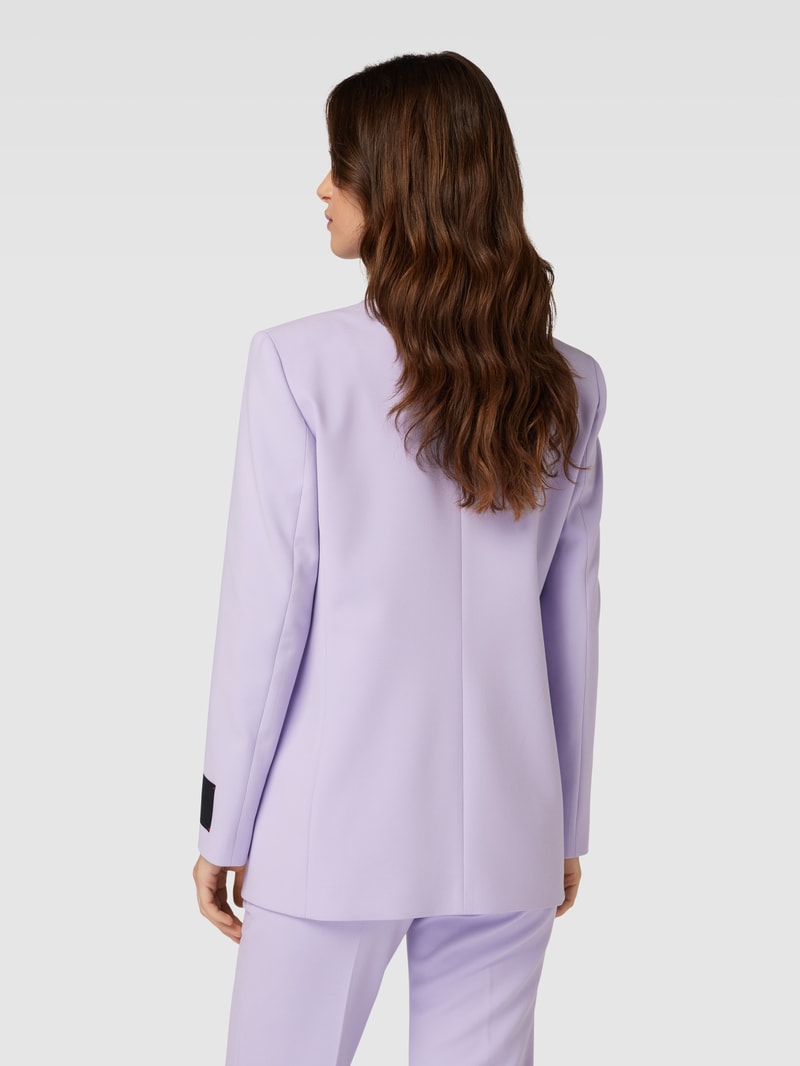 Blazer mit Label-Patch Modell 'AMYIA' in flieder