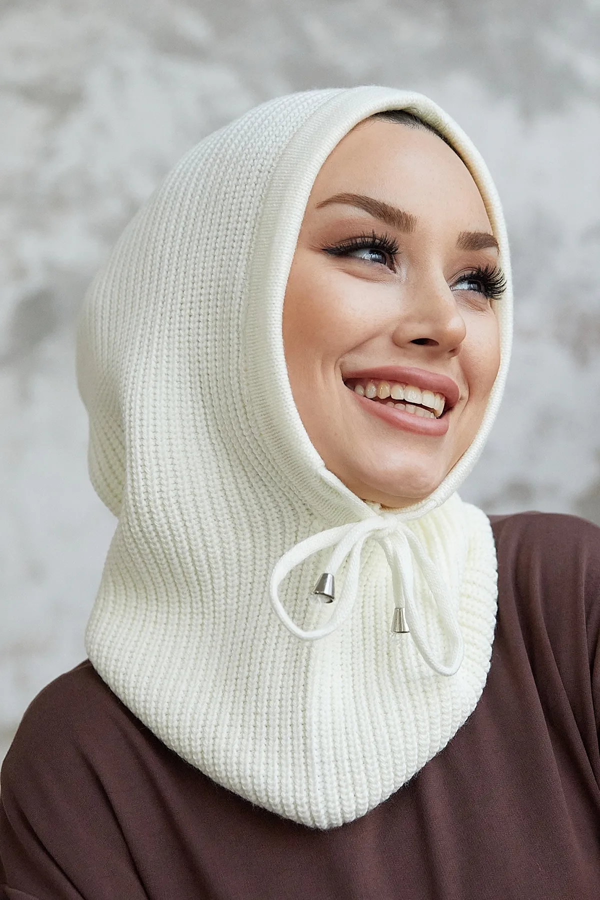 InStyle  Rona Knitwear Balaklava – Weiß