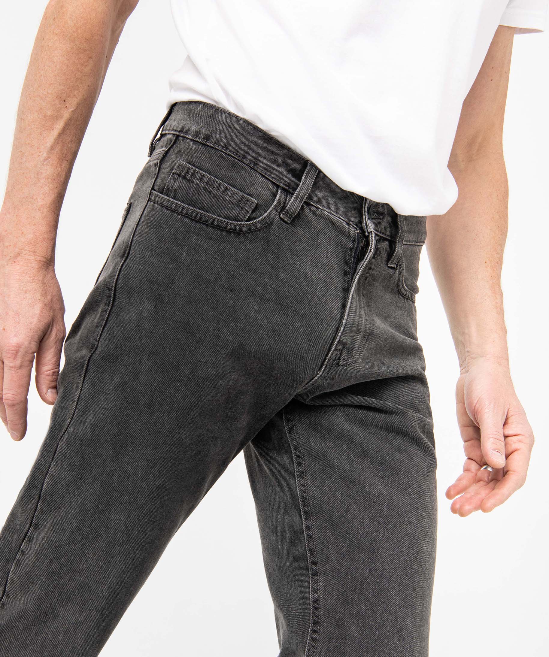Jean homme coupe Regular légèrement délavé grey | GEMO