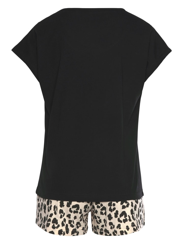VIVANCE DREAMS Shorty in ecru-schwarz-gemustert schwarz-gemustert günstig kaufen 32/34