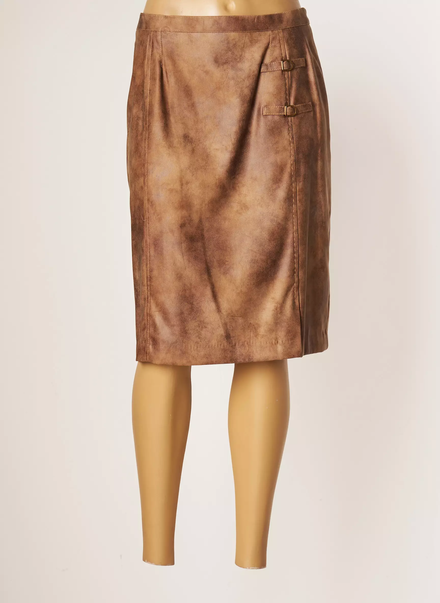 Jumfil Jupes Mi Longues Femme couleur marron