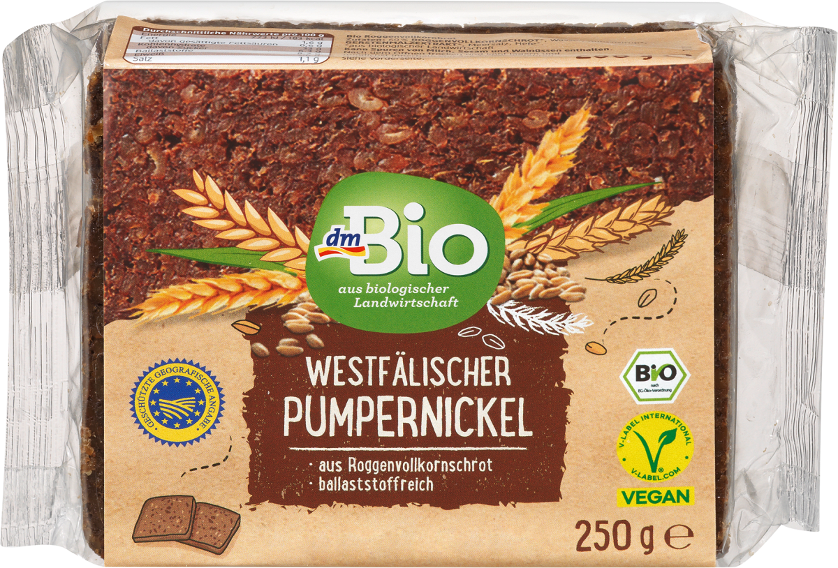 Brot, Westfälischer Pumpernickel, 250 g