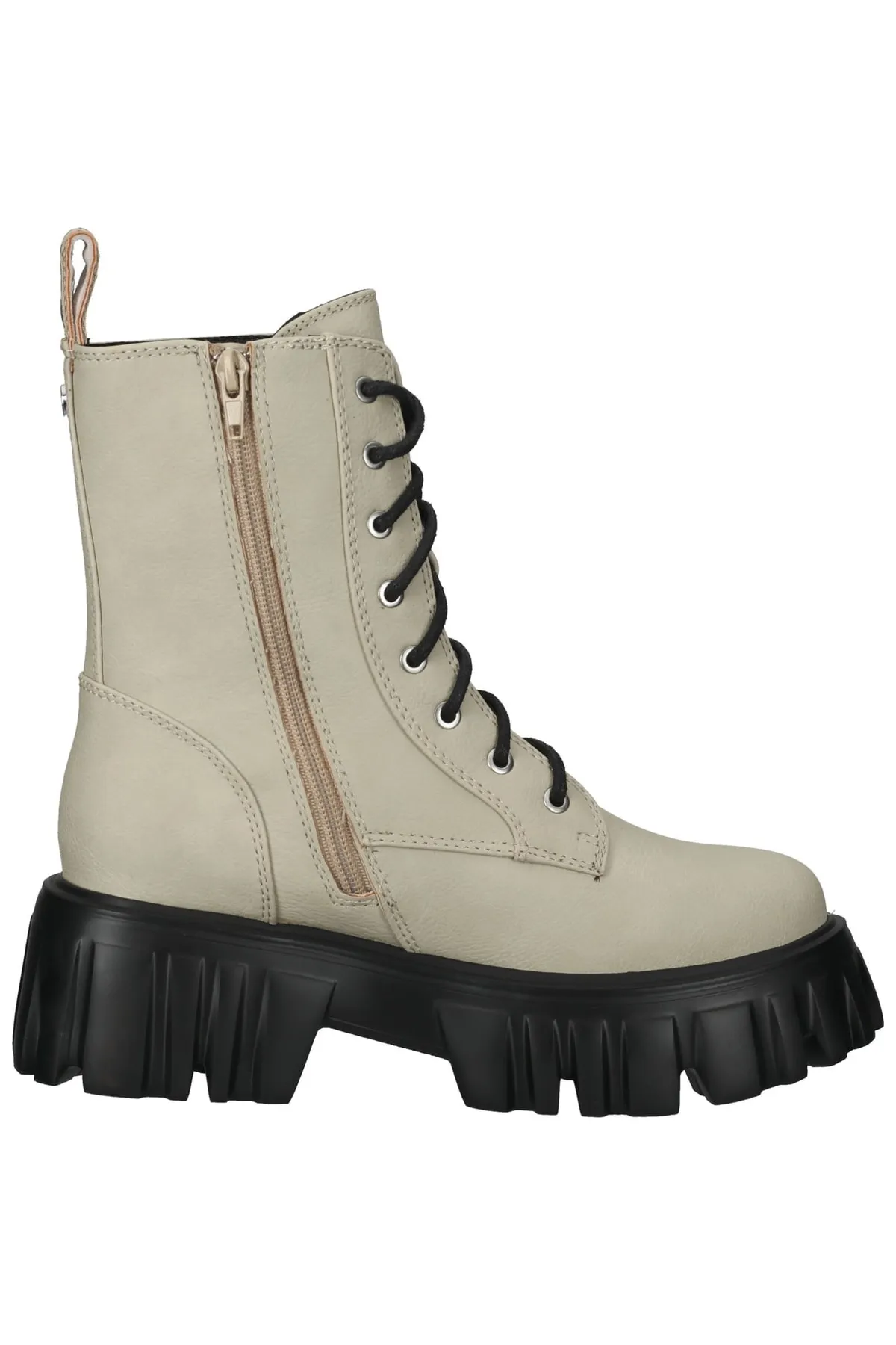 Buffalo  Stiefelette - Grau - Blockabsatz