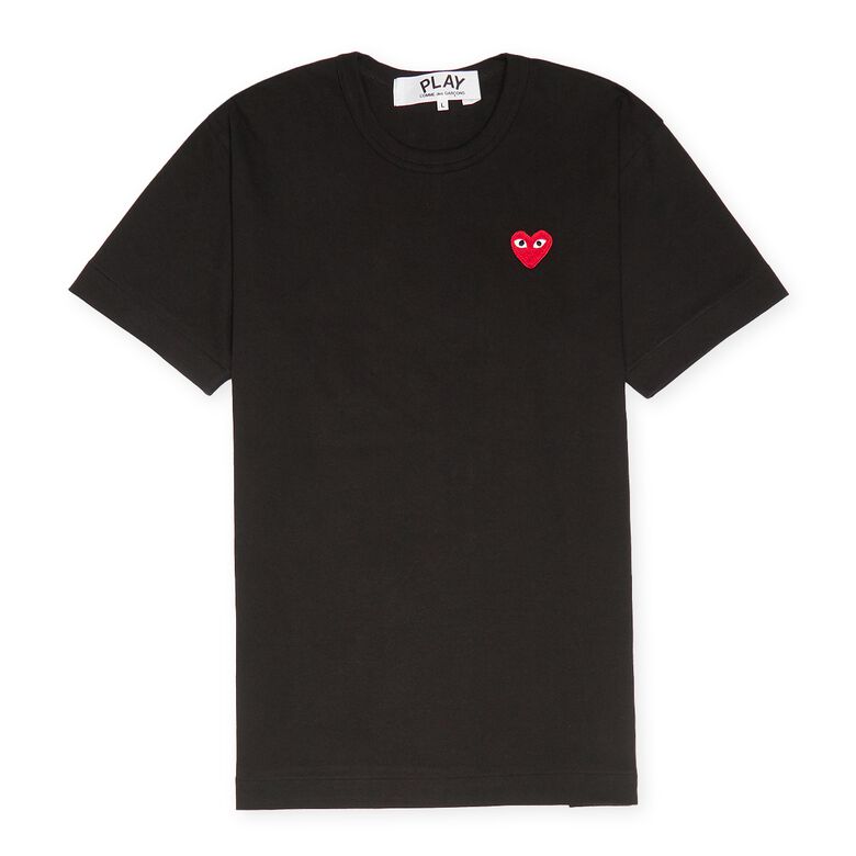 Comme des Garcons Play Big Red Heart Logo T-Shirt black