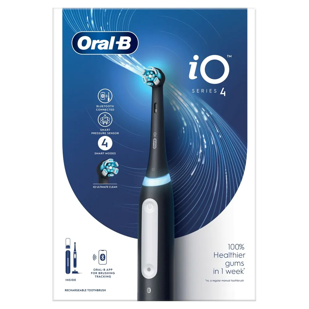 Oral-B Io4 Matt Black електрична четкица за зубе са електричном технологијом