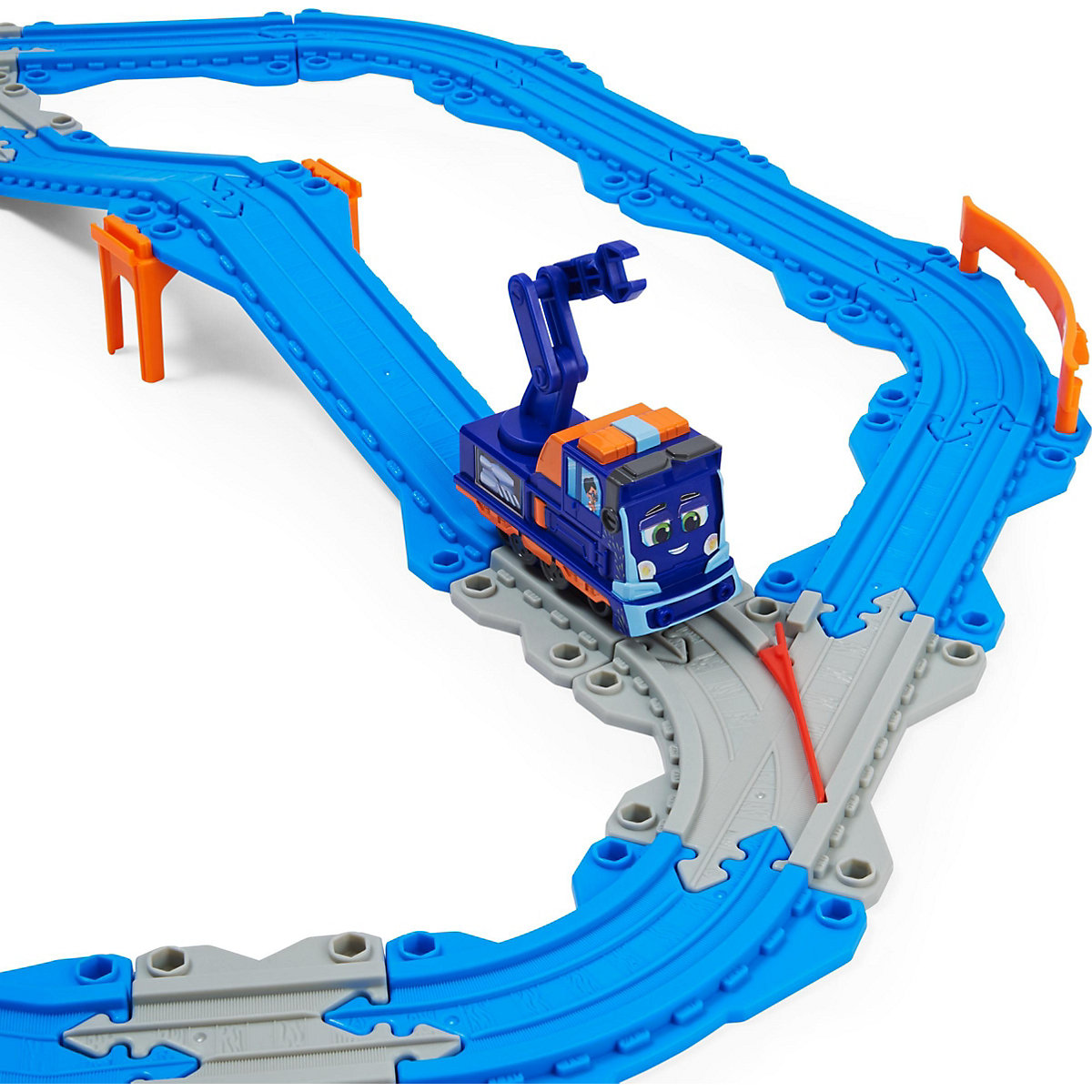 Mighty Express Schienen Set mit Push-and-Go Zug Mechaniker Milo