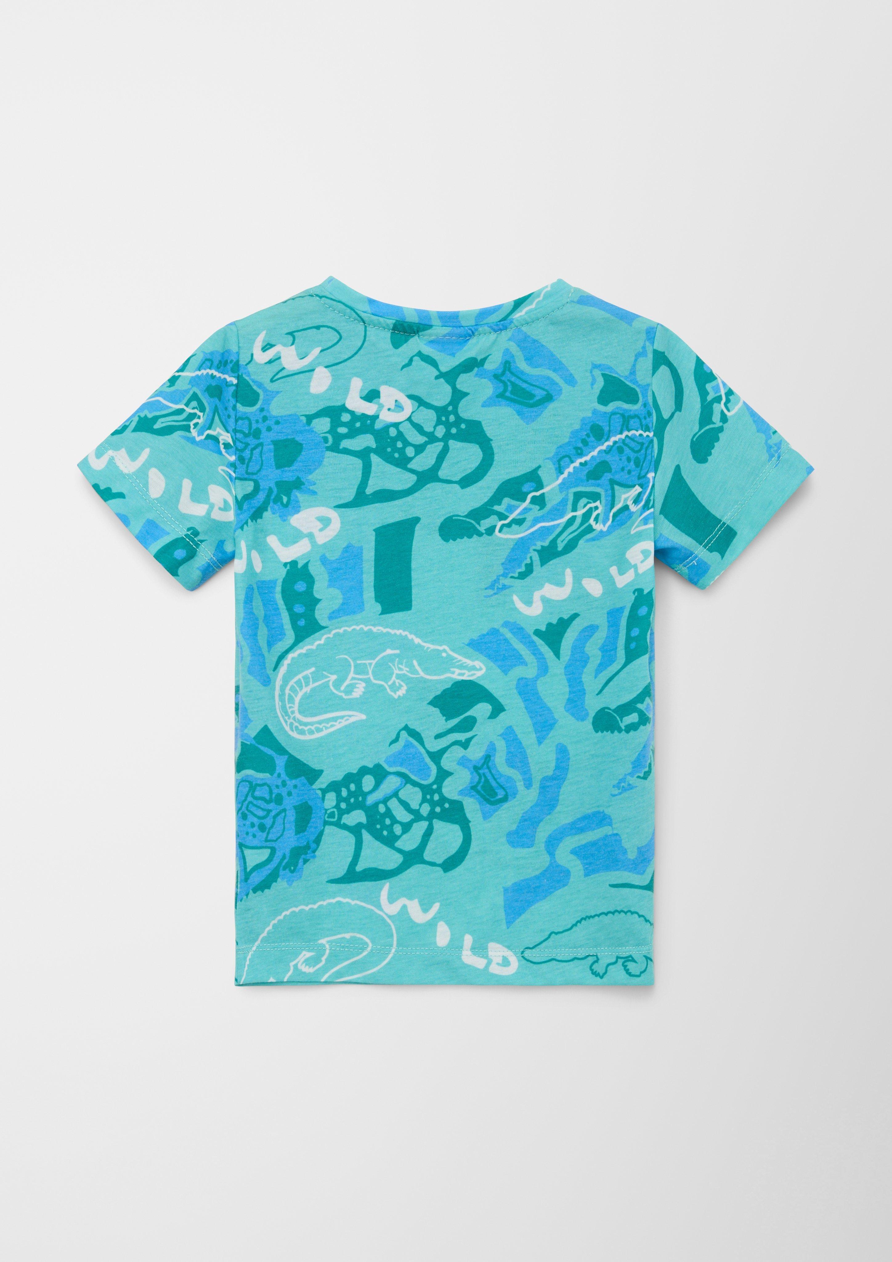 T-Shirt mit Alloverprint  2130663-66A2