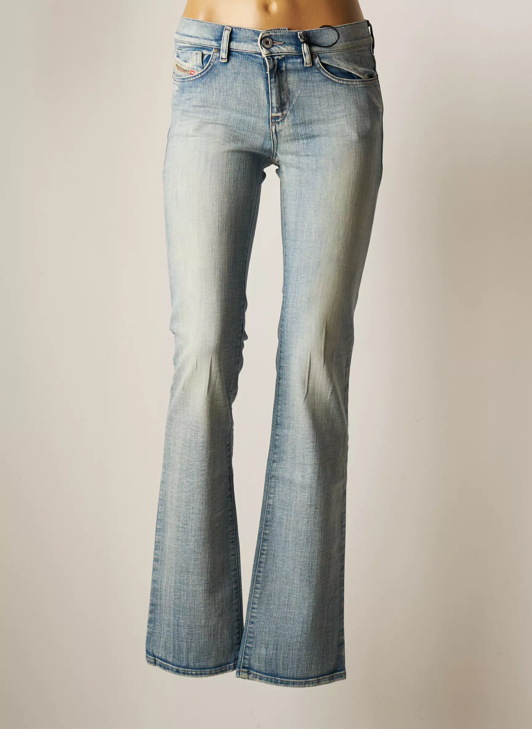 Diesel Jeans Bootcut Femme couleur bleu