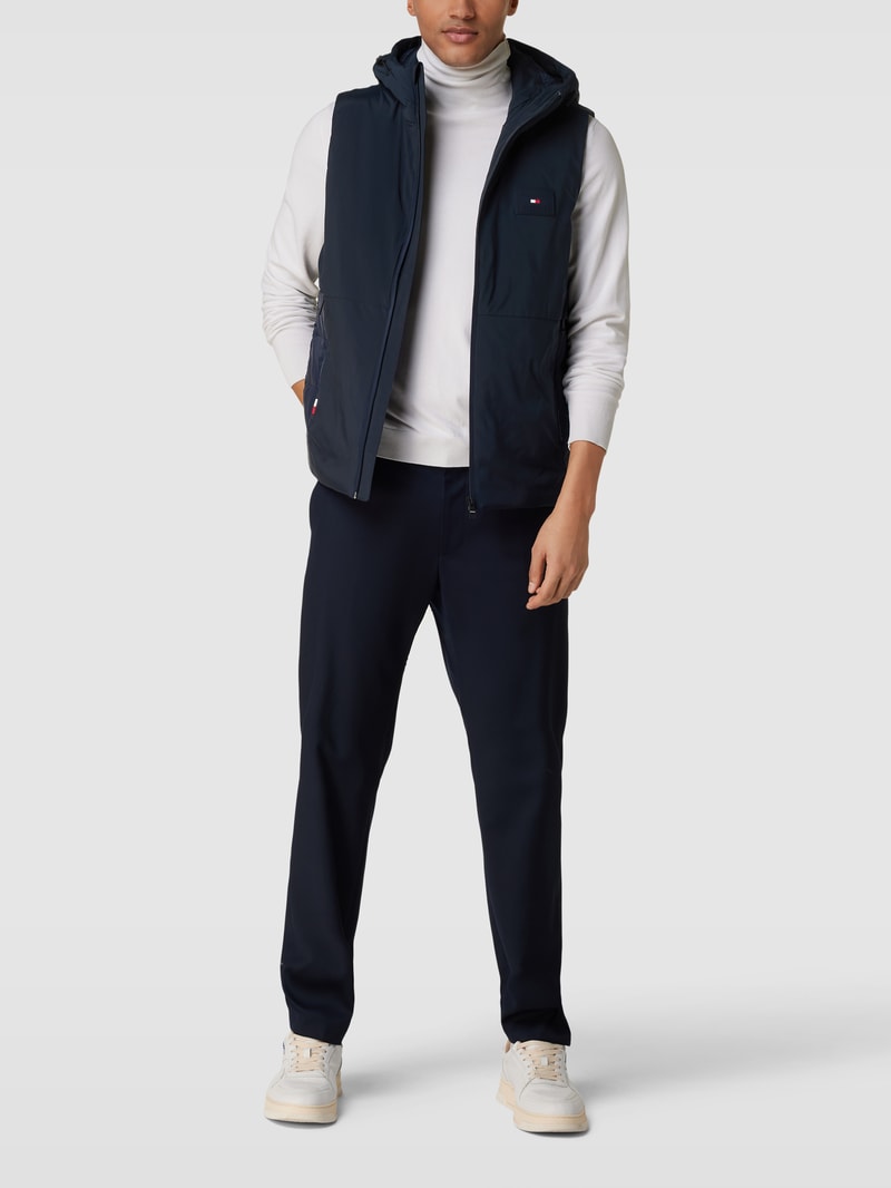 Weste mit Label-Patch in marineblau