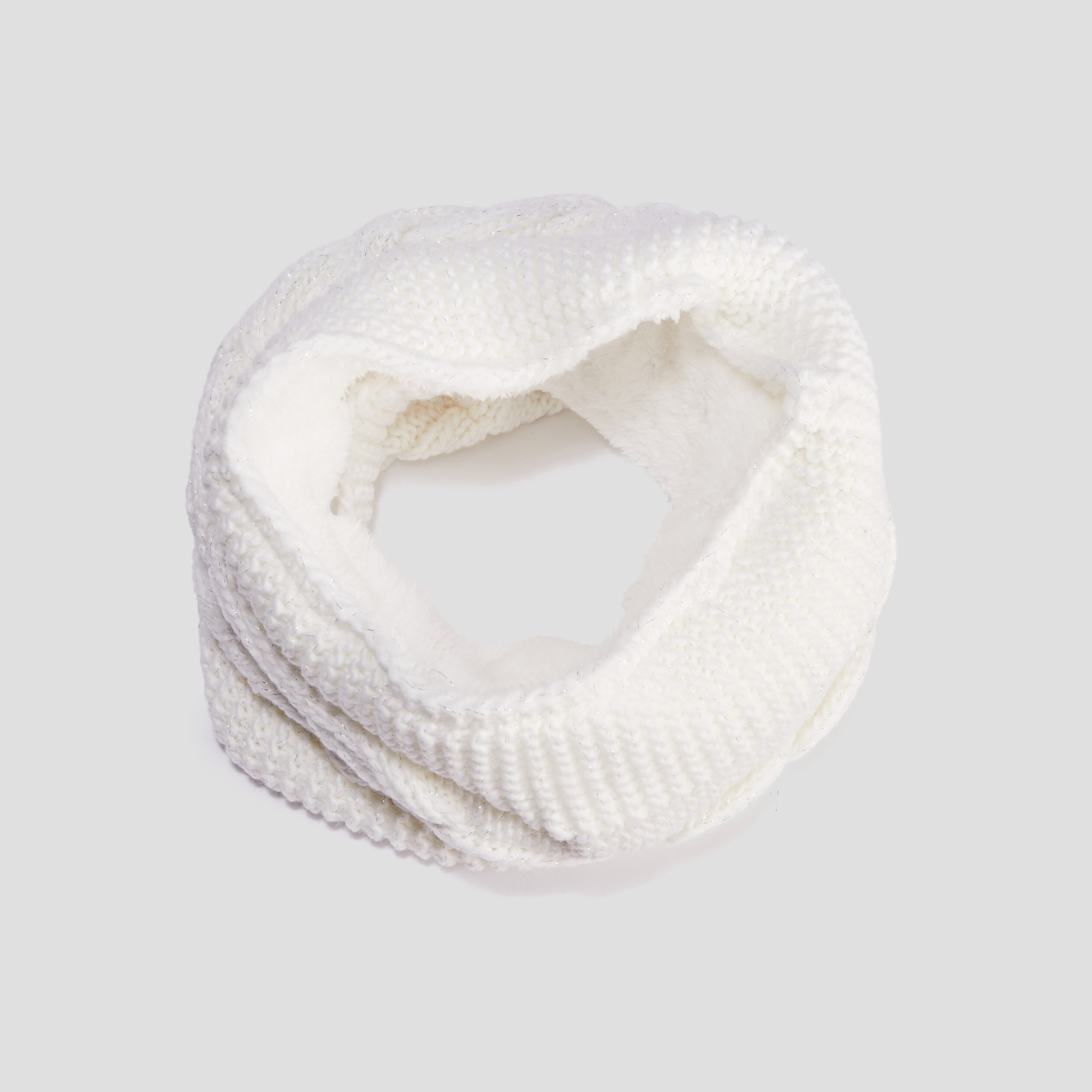 Snood avec torsades ivoire femme | La Halle