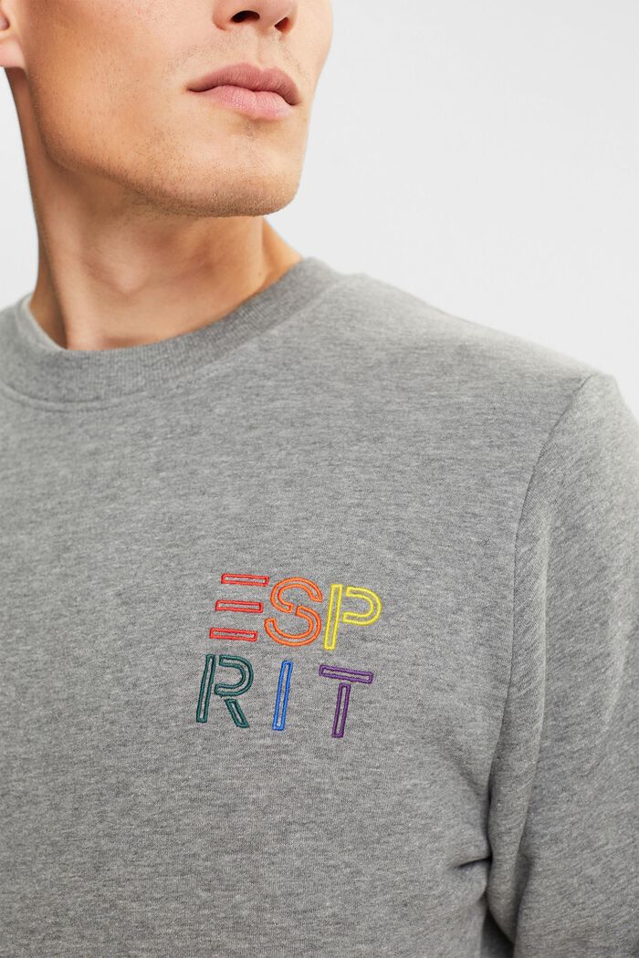 Sweatshirt mit bunter Logo-Stickerei