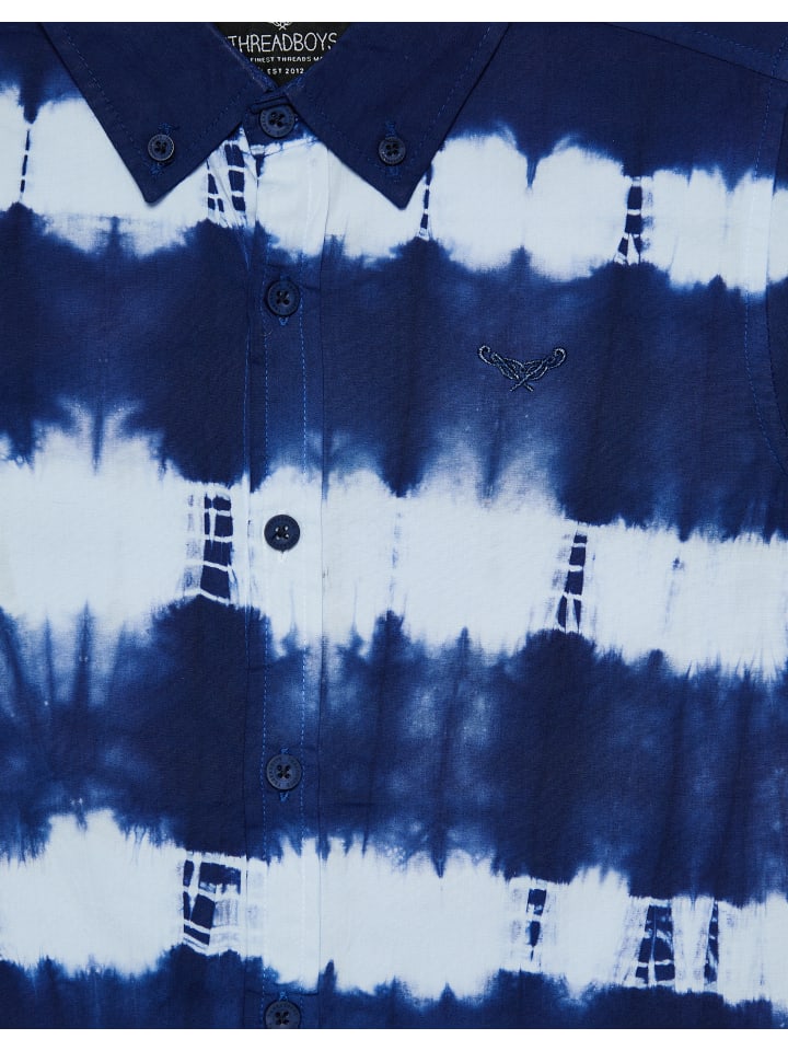 Threadboys Hemd Tie Dye Woven Shirt Jesy in blue günstig kaufen 9-10 Jahre