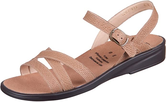 GANTER Komfort Sandalen beige Sonnica flecht
