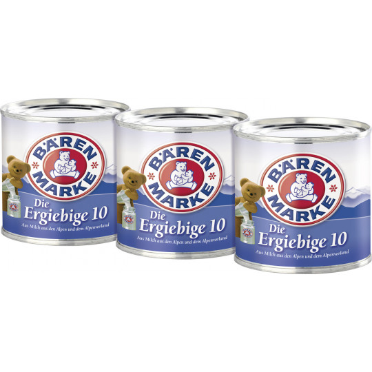 Bärenmarke Kondensmilch die Ergiebige 10 % Fett 3x 170G