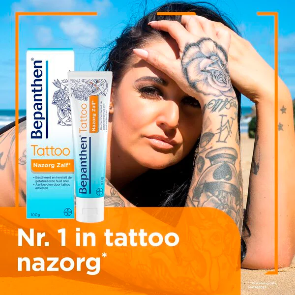 Ungüento Bepanthen para el cuidado posterior del tatuaje 100 g