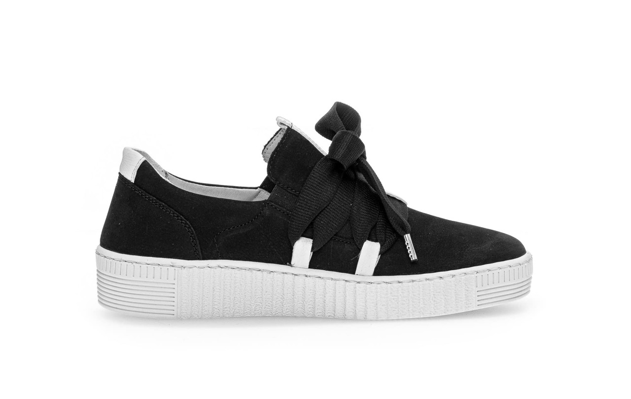 GABOR Freizeit Schnürer schwarz Gabor Fashion Sneaker low 43.333.17 schw