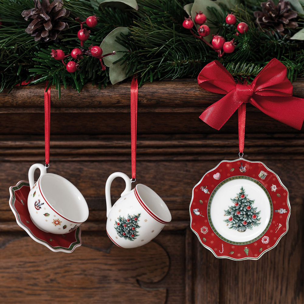 Villeroy & Boch Ornements ensemble de vaisselle rge, 3p Toy's Delight Decoration Décoration