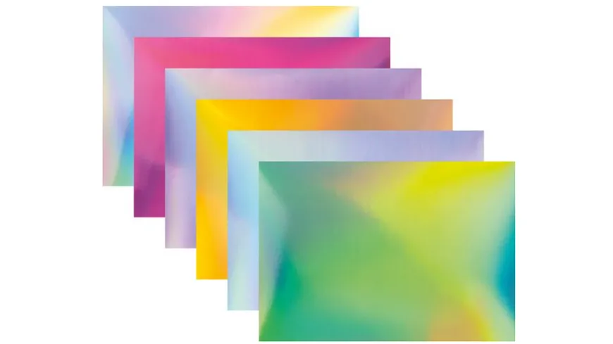 folia Motivpapierblock A4 Magic Rainbow irisierend