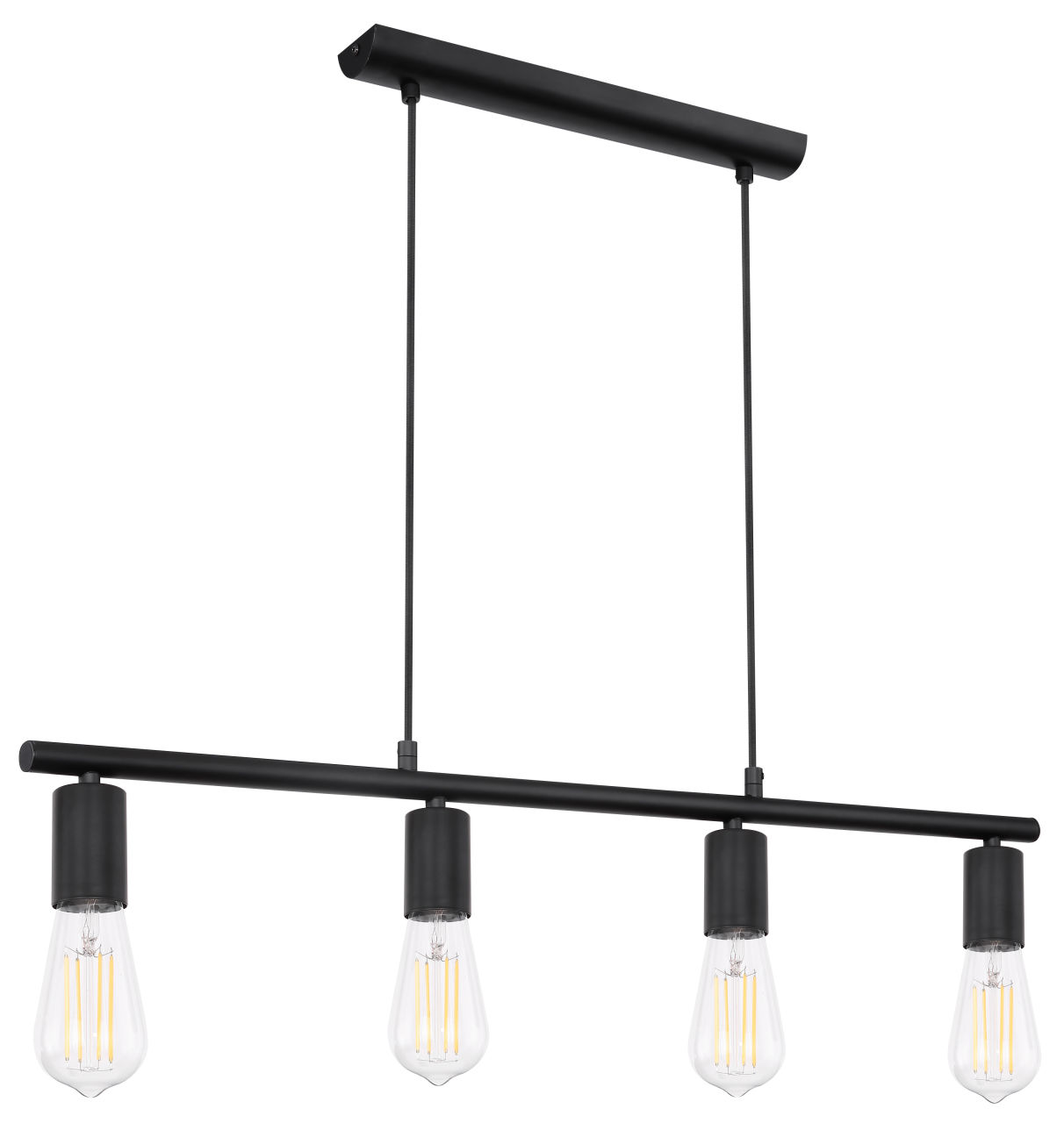 Globo Lighting - MARTHA - Hängeleuchte Metall schwarz, 4x E27