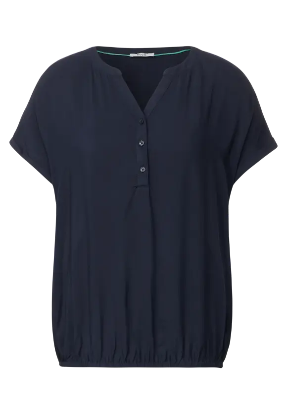 CECIL Bluse mit Elastiksaum