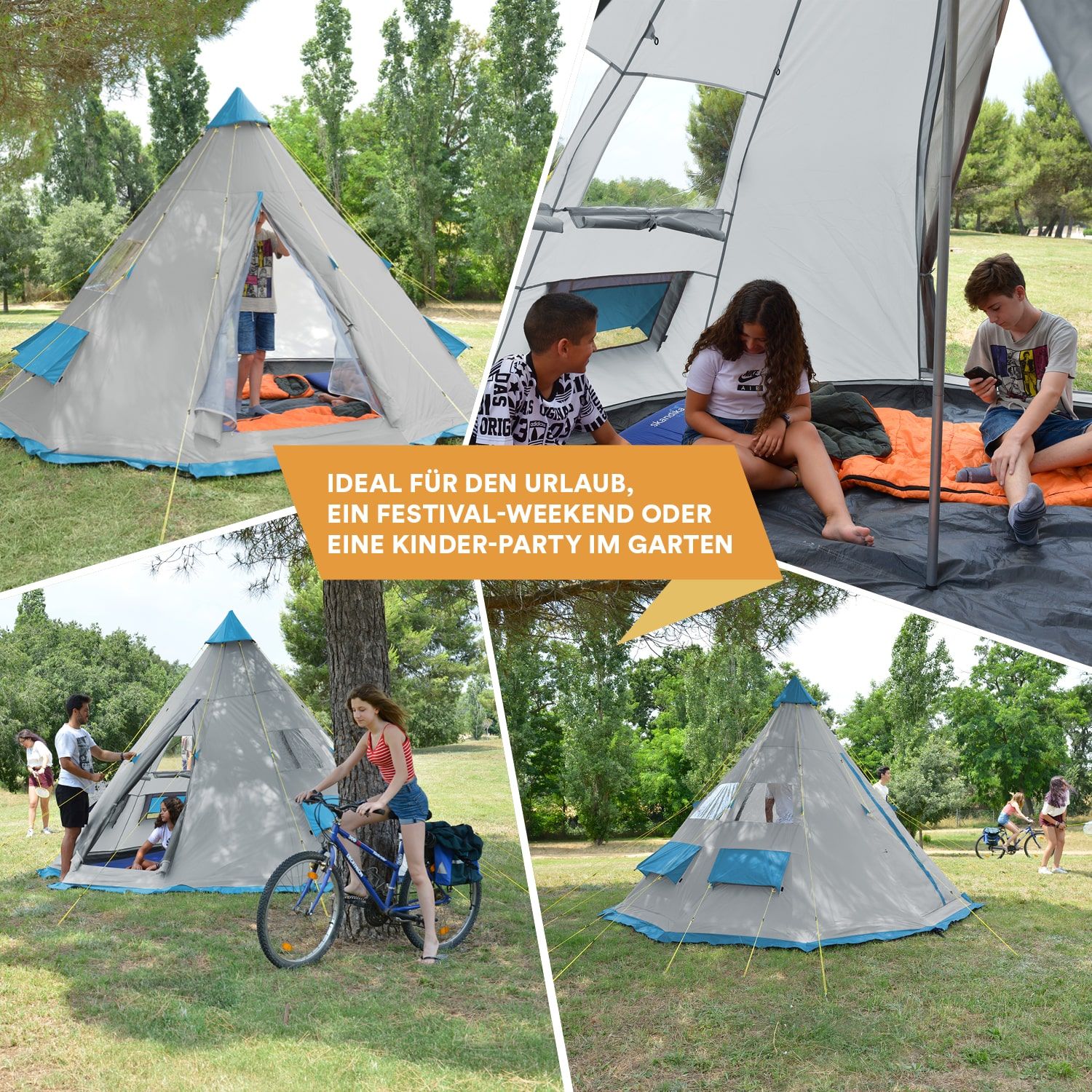 Skandika 16521 Tipii 6 Campingzelt