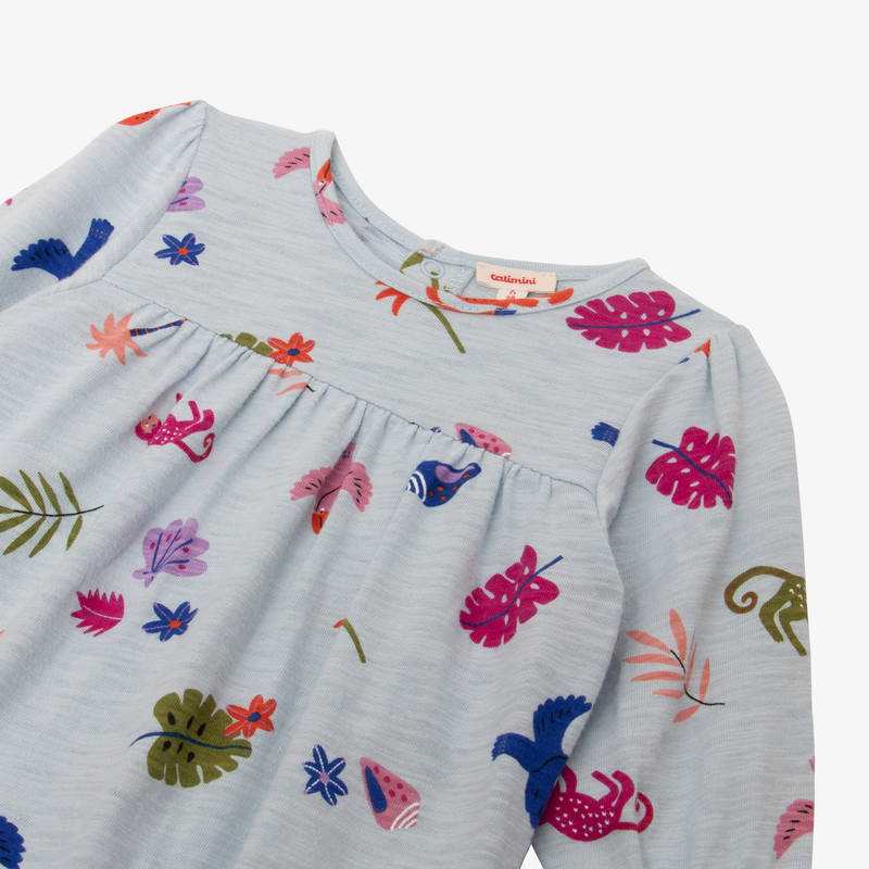 Pyjama bébé fille exotique bleu Catimini