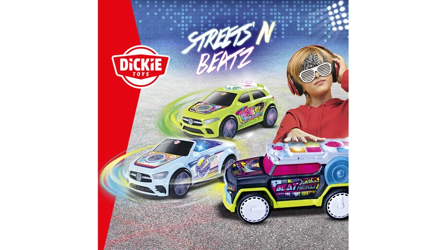 Dickie - Spielzeugauto Rhythm Patrol mit Lichtwechsel & Musik
