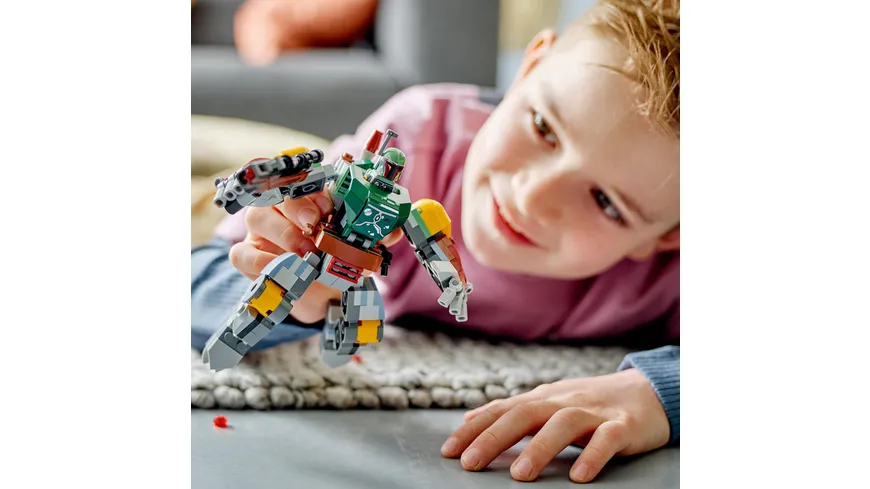 LEGO Star Wars 75369 Boba Fett Mech Set, baubare Actionfigur mit Blaster