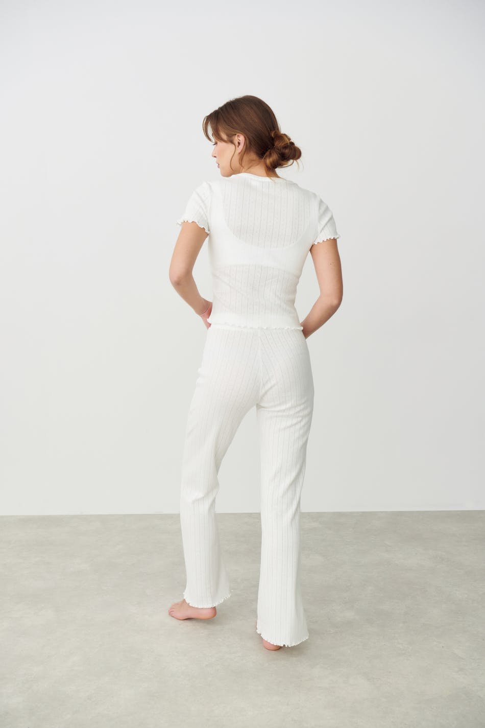 Pointelle pyjamas trousers