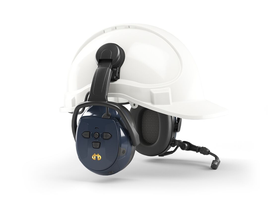 Hellberg 48112-001 X-STREAM MP Gehörschutzhelm mit Multipoint-Bluetooth und Laserpointer