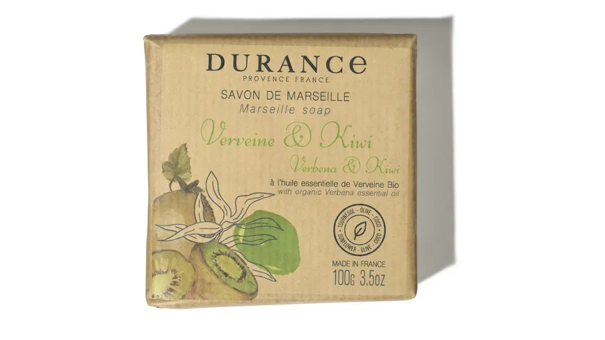 DURANCE Les Essentiels Feste Seife Verbene & Kiwi 100 g