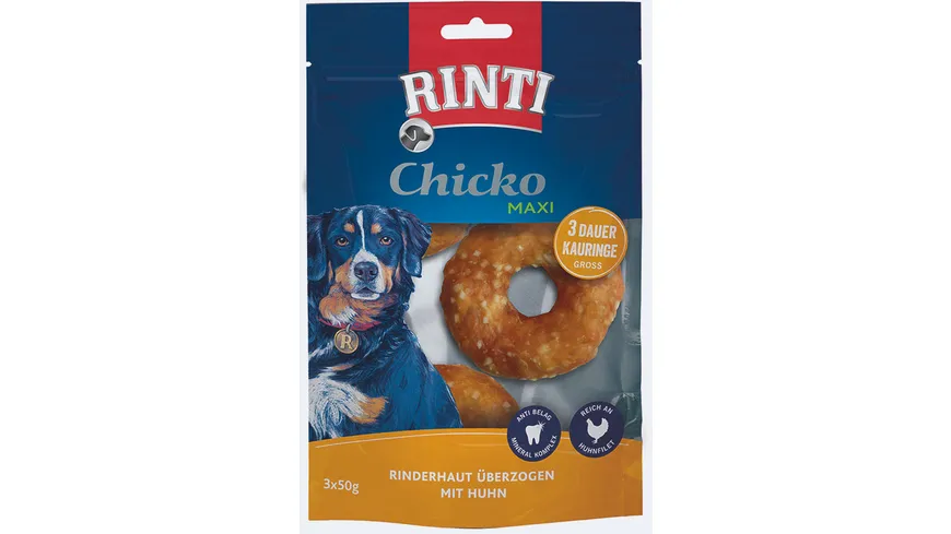 RINTI Hundesnack Chicko Maxi Kauringe 150 g