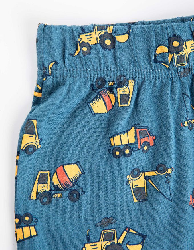 Pyjama Set aus Shirt und Shorts - Allover-Print