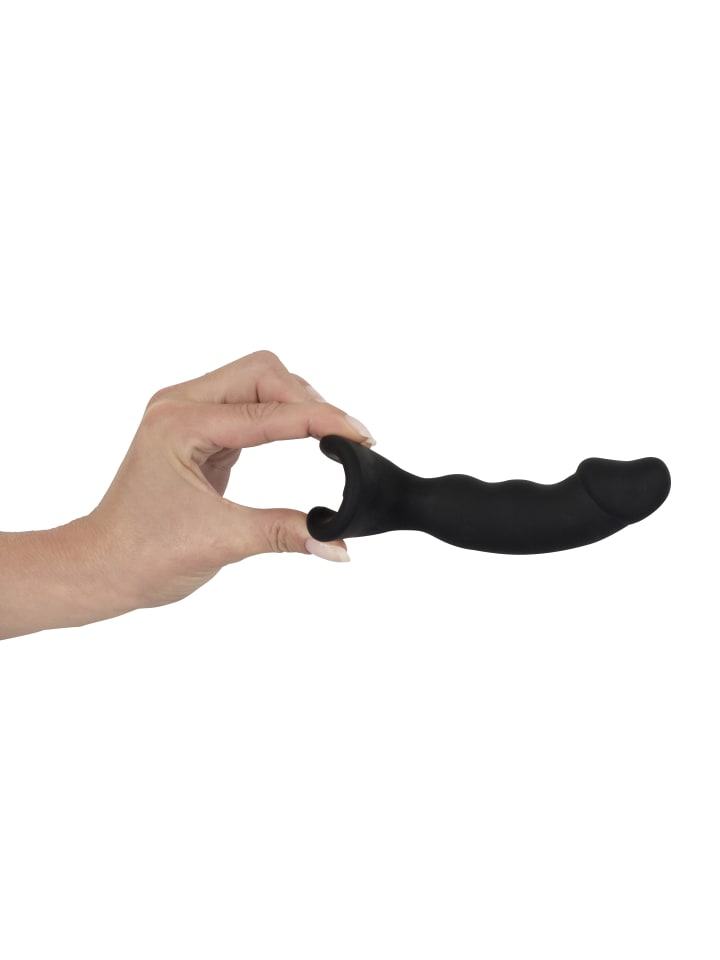 Black Velvets vibrierender Analplug Black Velvets Rechargeable Plug in schwarz günstig kaufen 14 cm