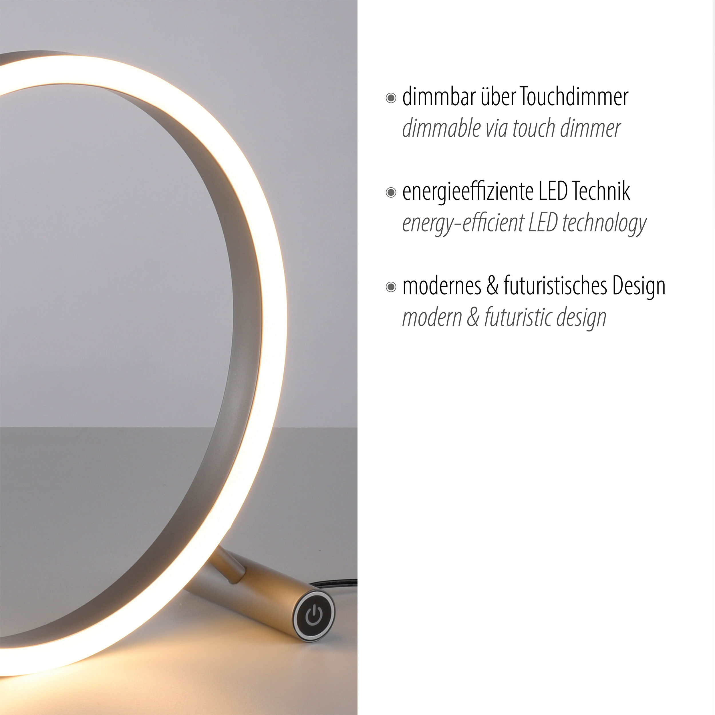 JUST LIGHT.LED-Tischleuchte 1flg