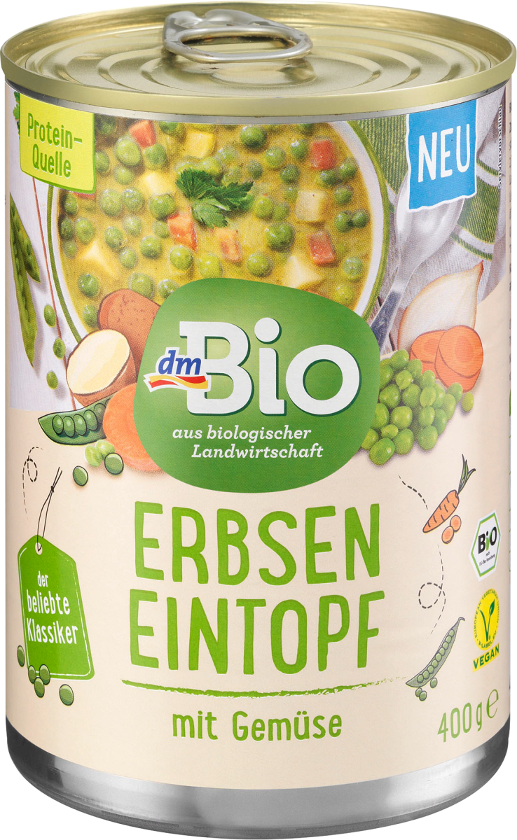 Eintopf, Erbsen mit Gemüse, 400 g