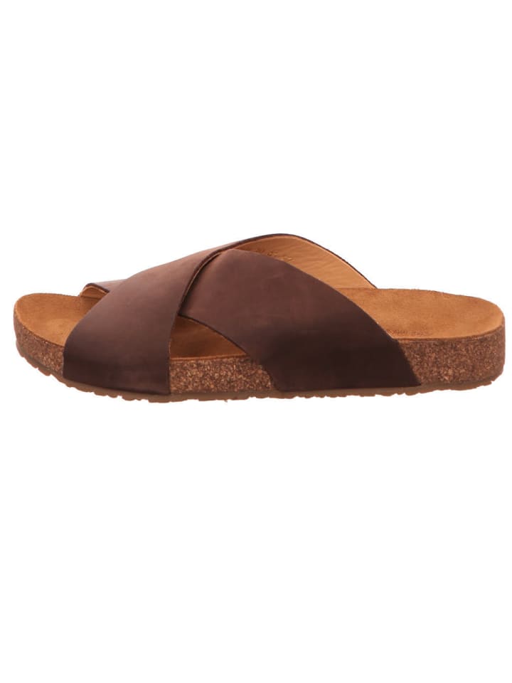 HAFLINGER Pantolette in braun günstig kaufen