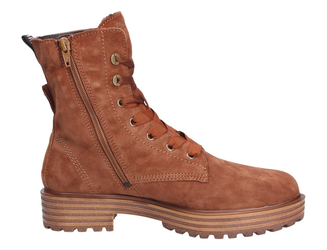 TAMARIS Schnür-Stiefeletten braun Da.-Stiefel
