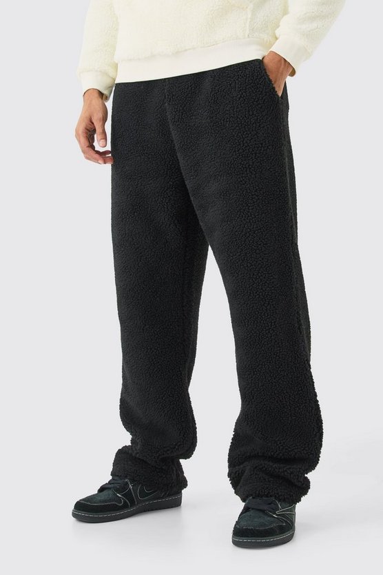 Borg-Jogginghose mit geradem Bein