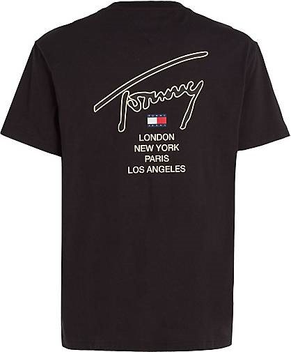 TOMMY-JEANS Herren T-Shirt CLSC GOLD SIGNATURE BACK TEE Regular Fit