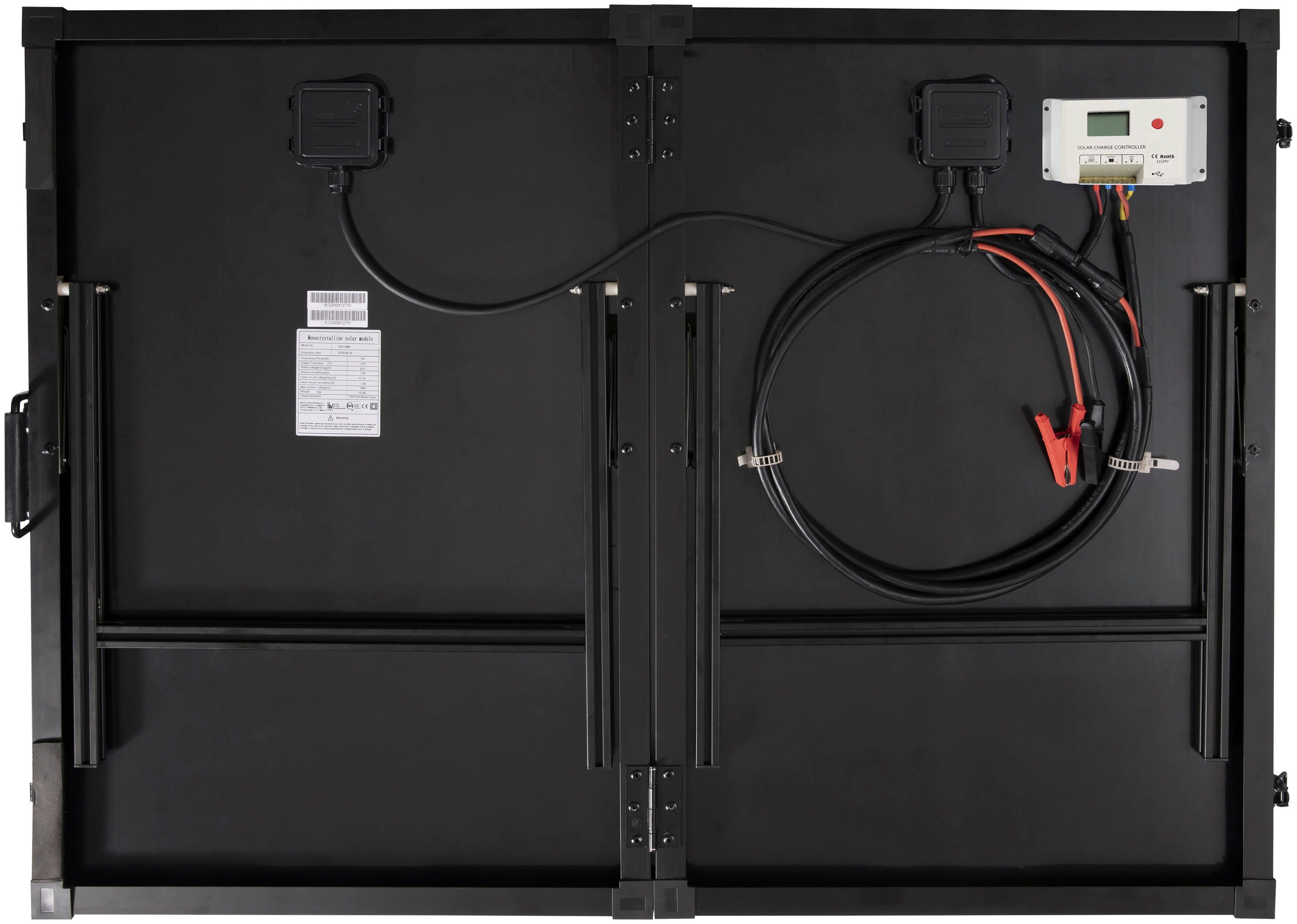 Technaxx Solarmodul TX-215, Monokristallin, 100 W, mit Laderegler
